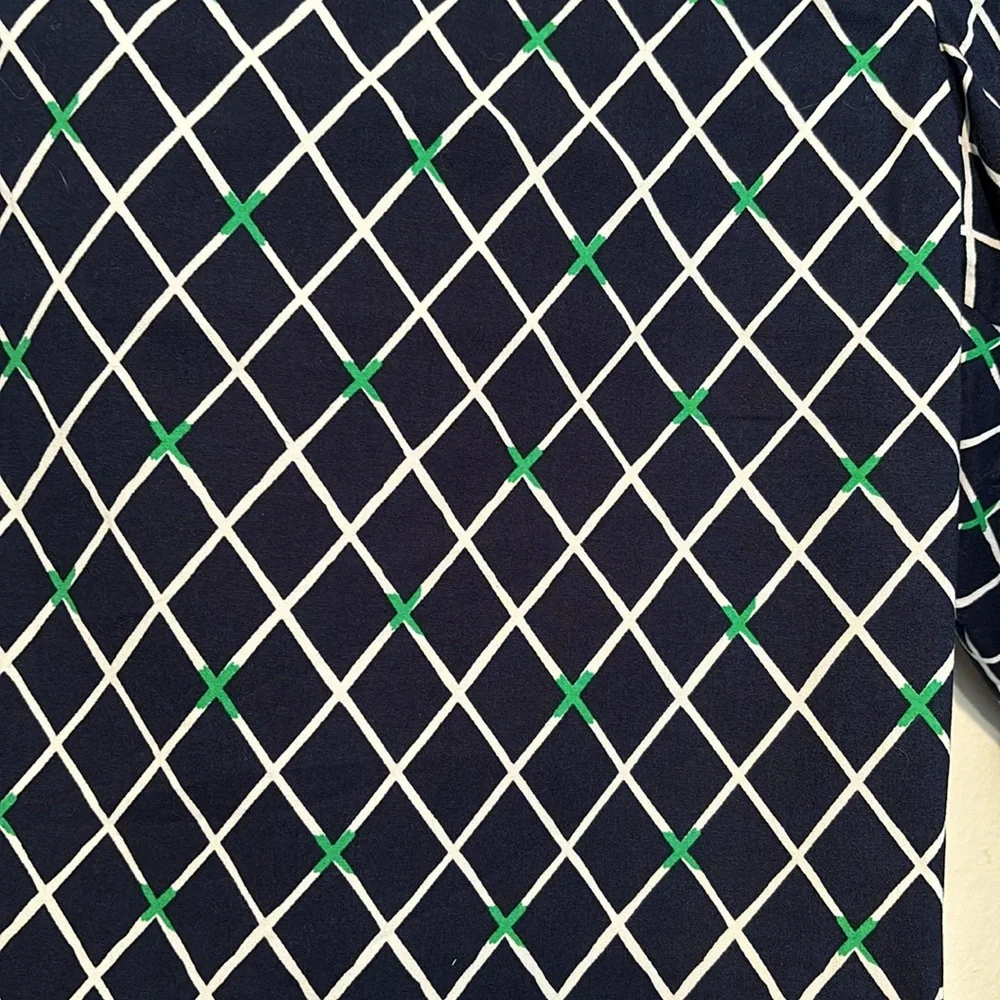 Peter Millar Women's Blue White Chino Walking Short Diamond Pattern Golf Size 6